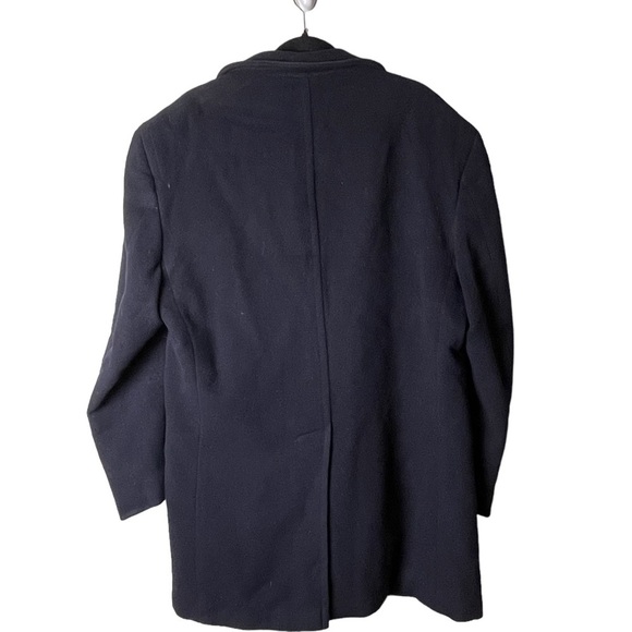 Vintage Marcello Tarantino Couture Wool Navy Coat,  Tessuto Italiano - Picture 2 of 5